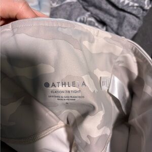 Athleta Elation 7/8 Tight in Light Camouflage